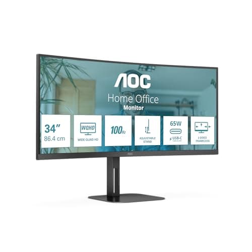 AOC CU34V5C Monitor Curvo 34 Pollici UW-QHD