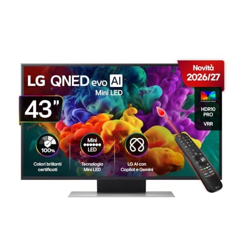 LG QNED evo MiniLED 43 Pollici QNED86B