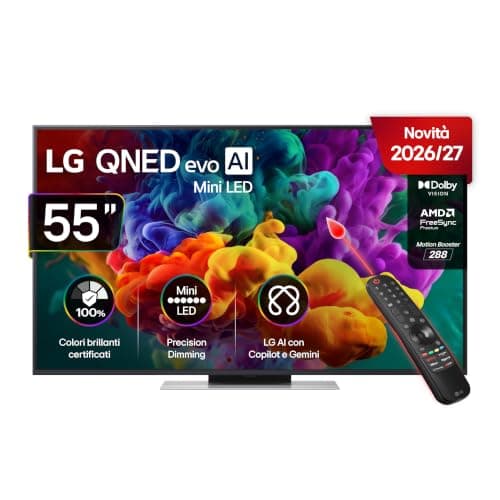 LG QNED evo AI MiniLED 55 Pollici 55QNED86B6B