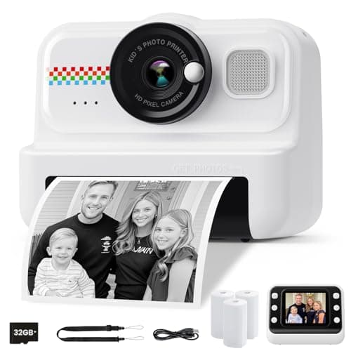 HiMont Fotocamera Bambini Istantanea 1080P 32GB