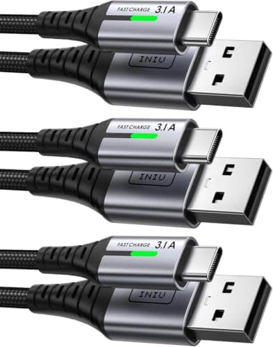 INIU Cavo USB-A USB-C 3 Pezzi