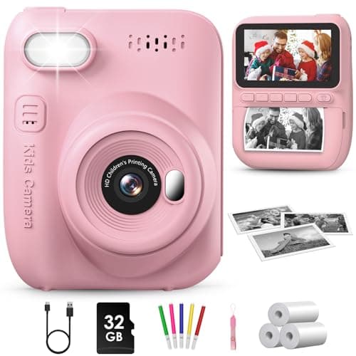 GREENKINDER Fotocamera Bambini Stampa Istantanea 32GB